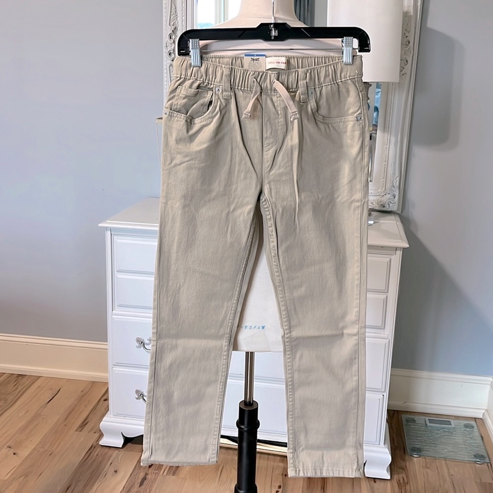 Levis Cotton Pants Pull On Stretch Khakis Boys Girls
